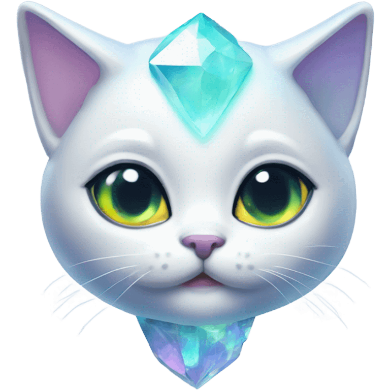 Opal crystal kitty emoji