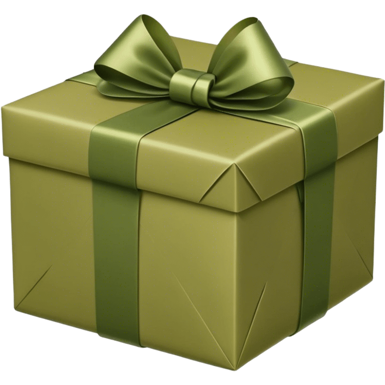 gift olive color emoji