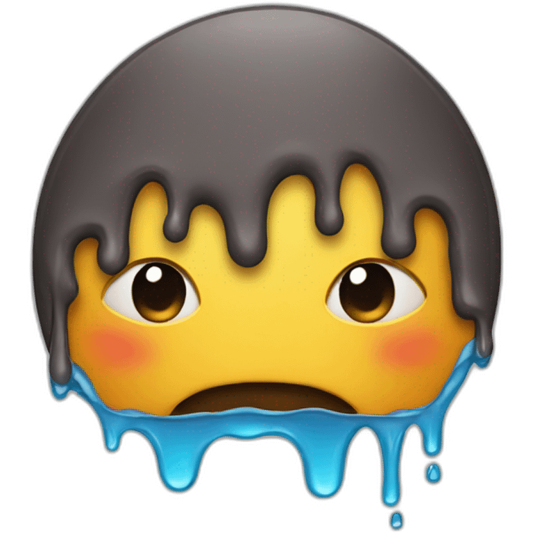 Facing melting emoji emoji