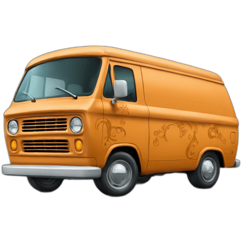 Scooby doo cartoon van emoji