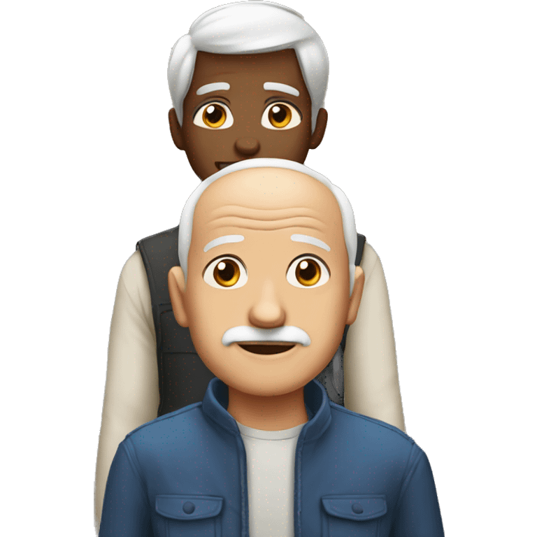 boys with an old man emoji