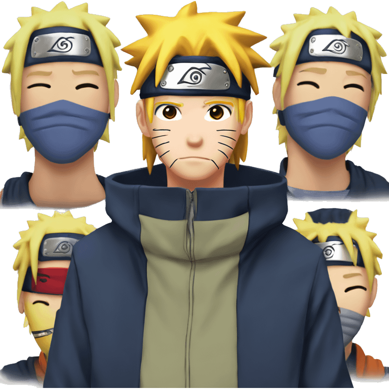 Naruto from Naruto kising sasuke emoji