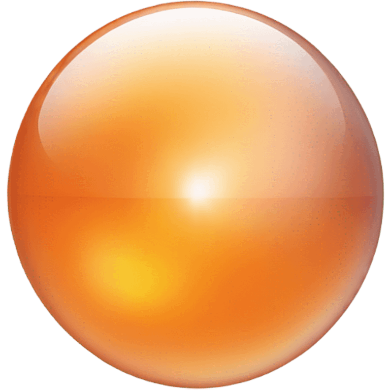 Orange crystal circle emoji