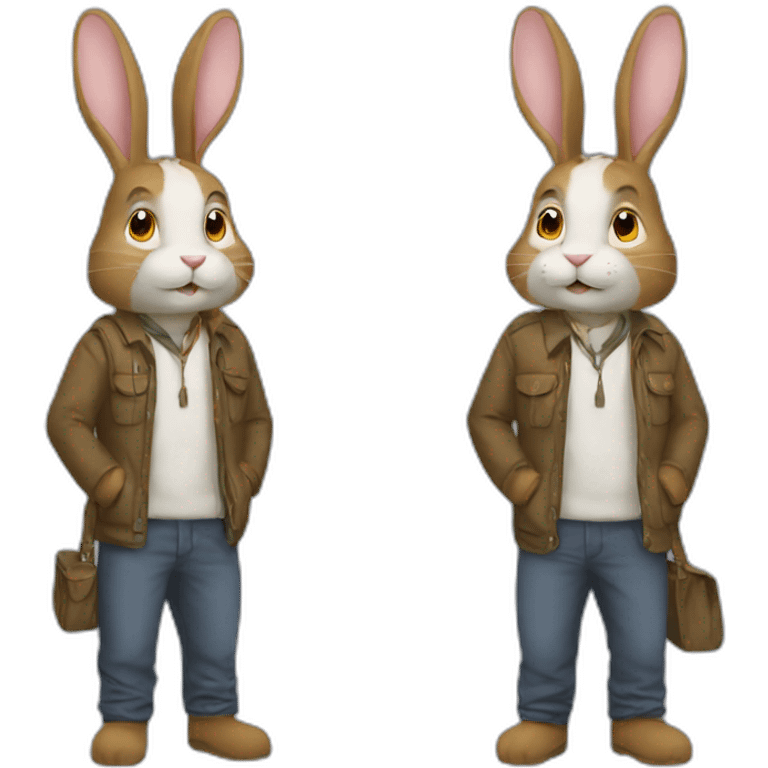 Homme lapin emoji