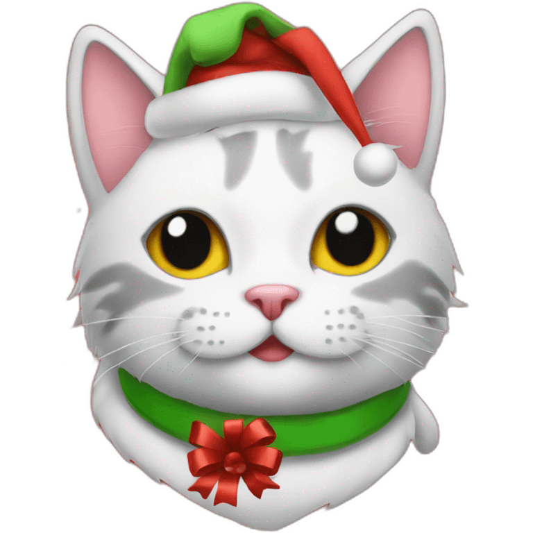 christmas kitty emoji