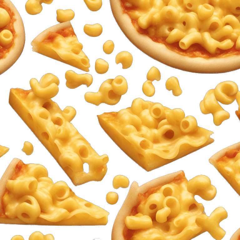 mac and cheese on pizza emoji