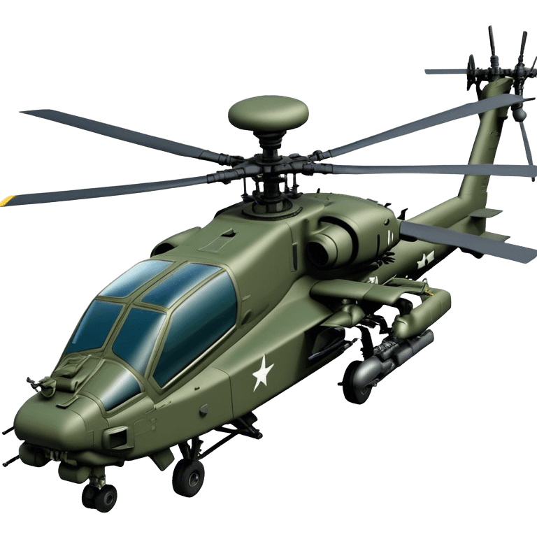 AH-64E Apache - Boeing (Model Year: 2021) (Iconic army green) emoji