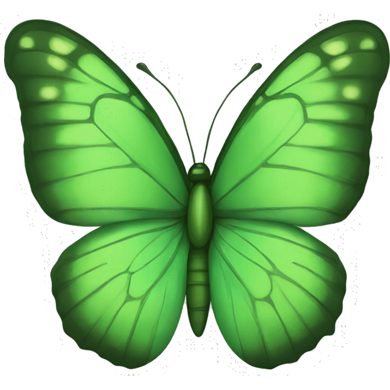 Green butterfly emoji