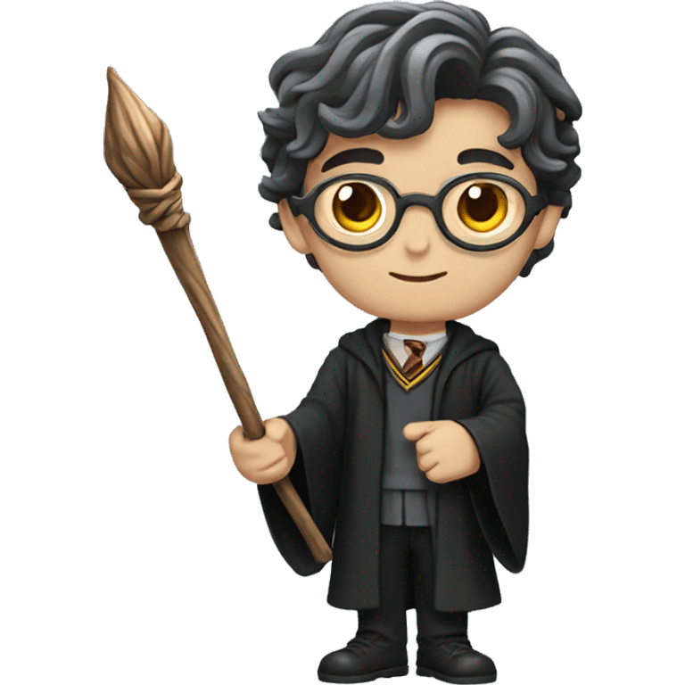 Harry potter with wand emoji