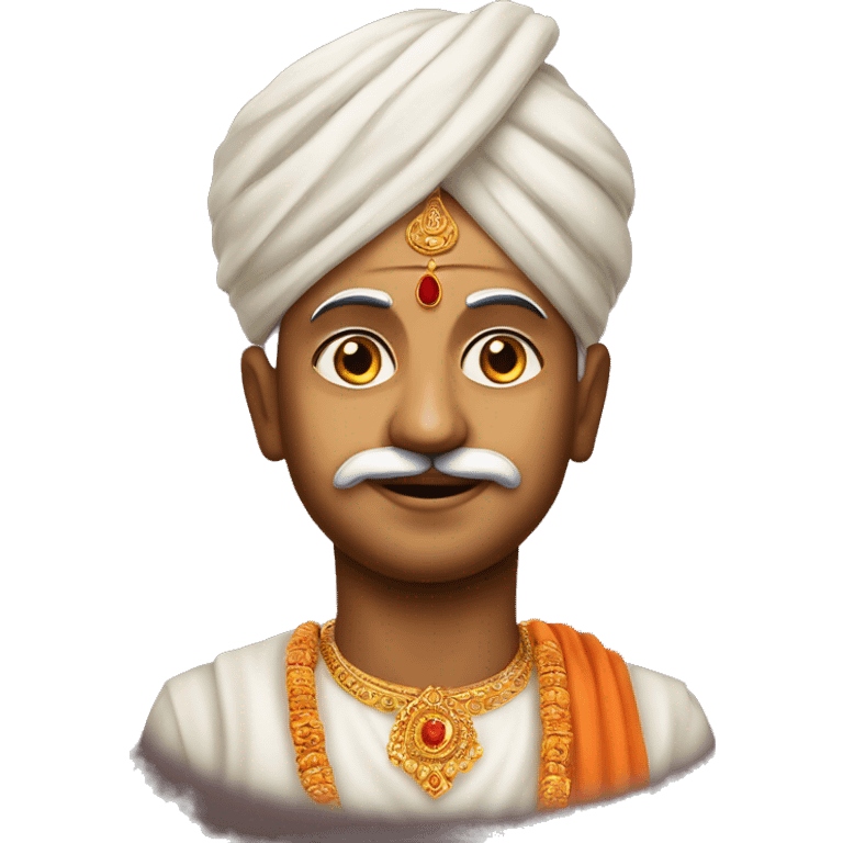 Men with Swaminarayan tilak  emoji