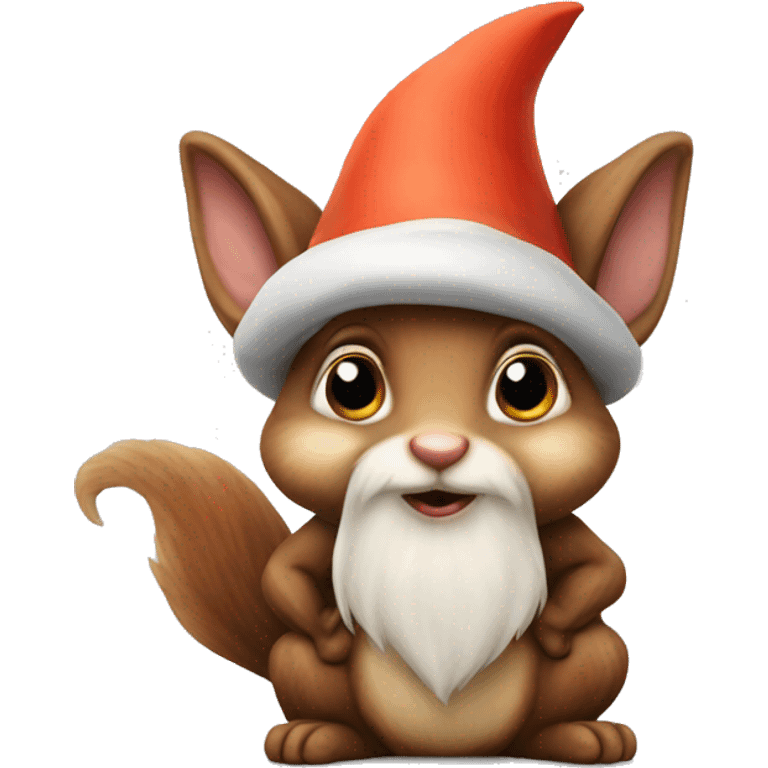 cute gnome squirrel gnome emoji