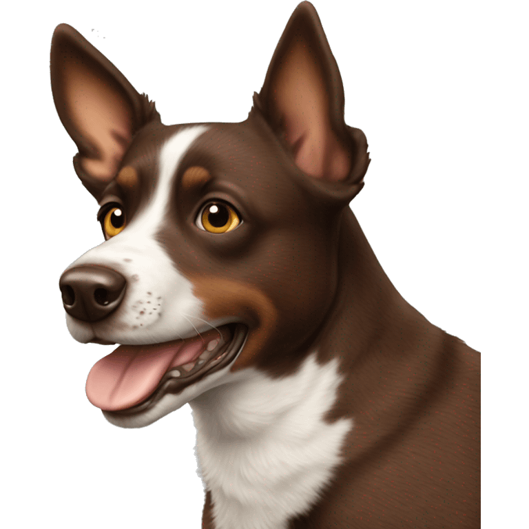 Chocolate heeler emoji