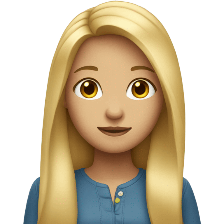 girl with long blonde hair  emoji