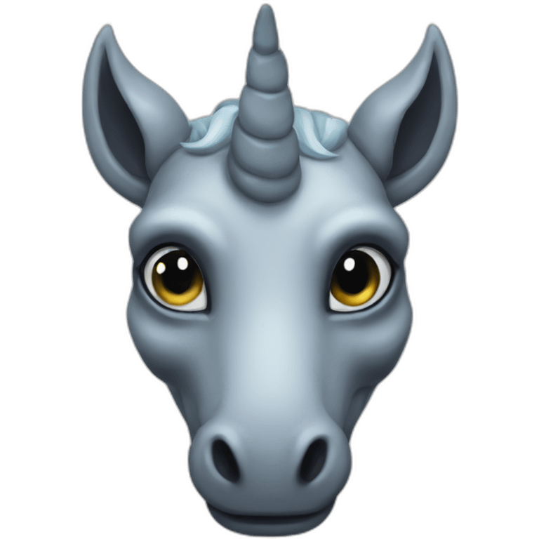 Grey Alien Unicorn x files emoji