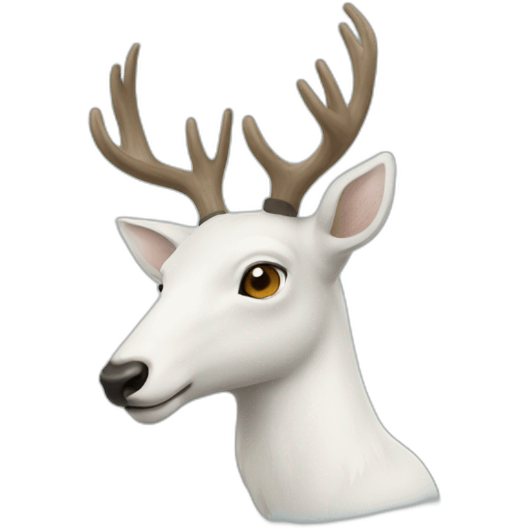 White deer emoji