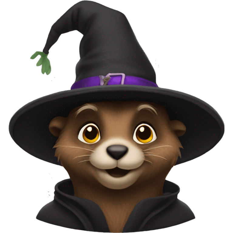 Groundhog witch  emoji