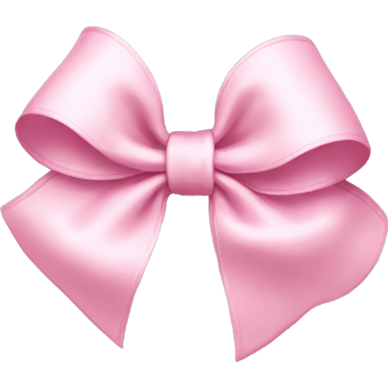 Light pink bow with 2 loops emoji