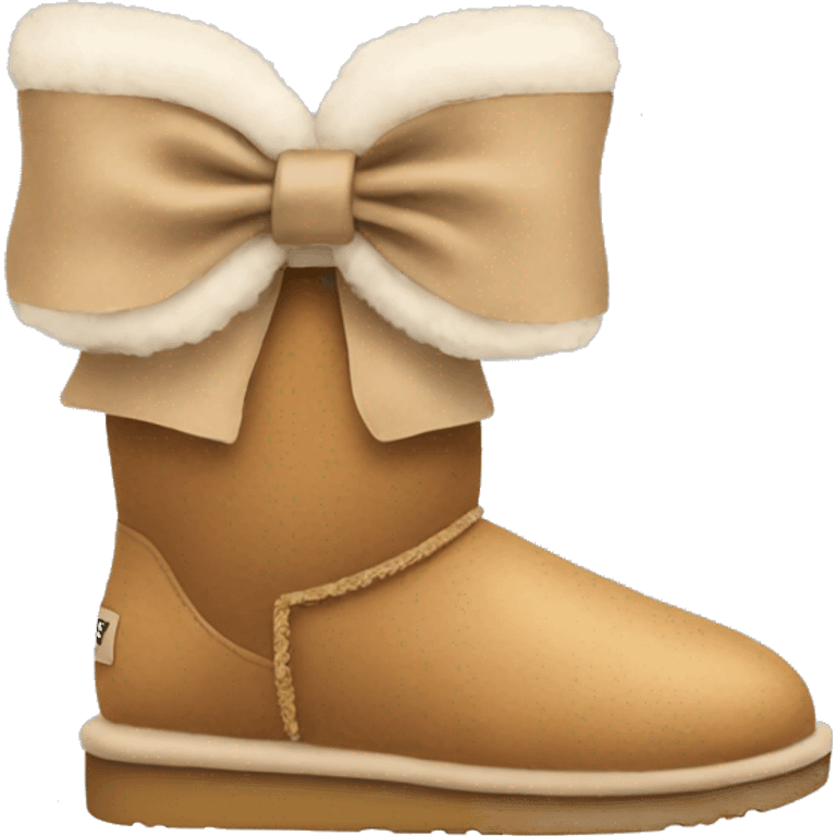 Ugg with bow on it emoji