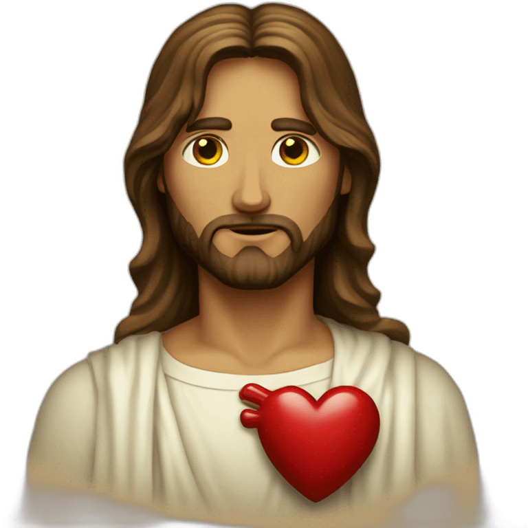 Jesus sacred heart wounded heart emoji