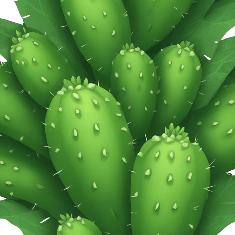 single round Nopal without pot emoji