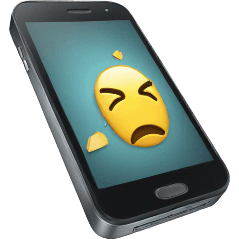 broken phone emoji