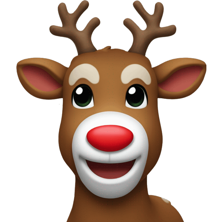 rudolph the red nosed reindeer emoji