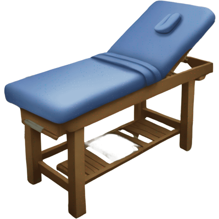 Massage table and money on top  emoji