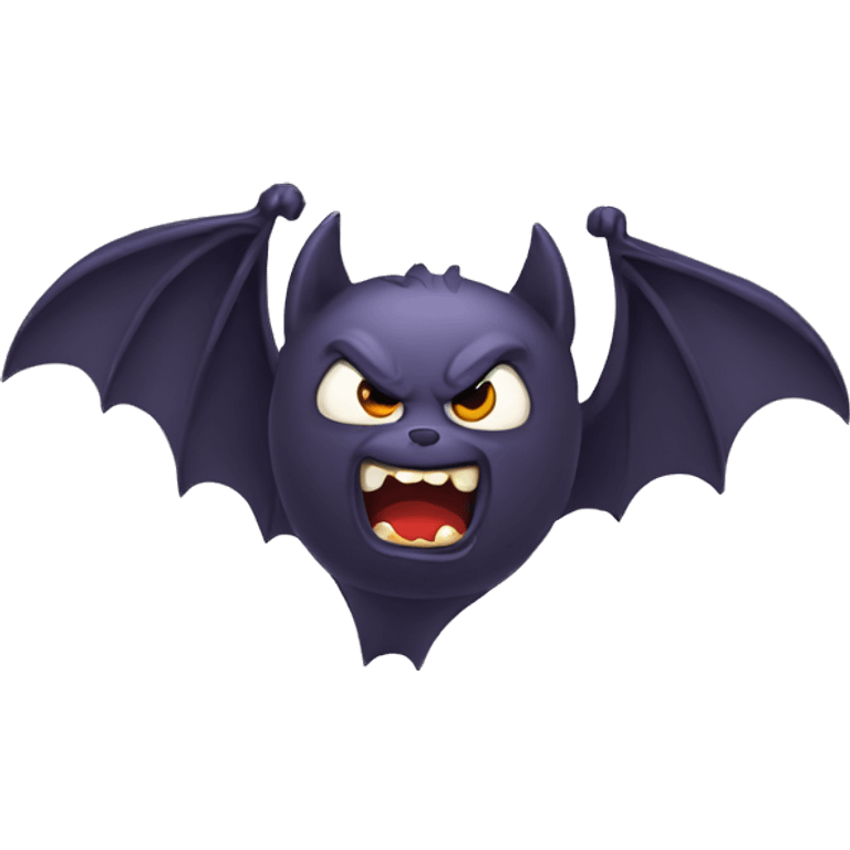 fighting angry bat emoji