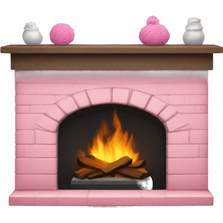 Winter Pink FirePlace emoji