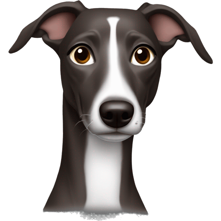 Dark Brown whippet emoji