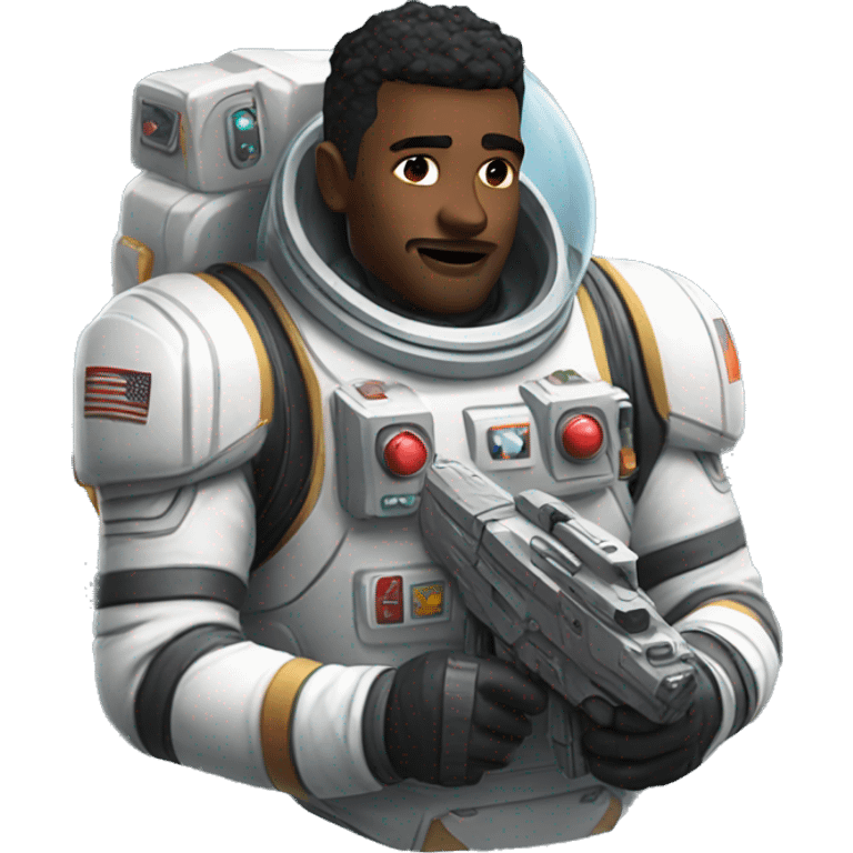  man in space playing valorant game emoji