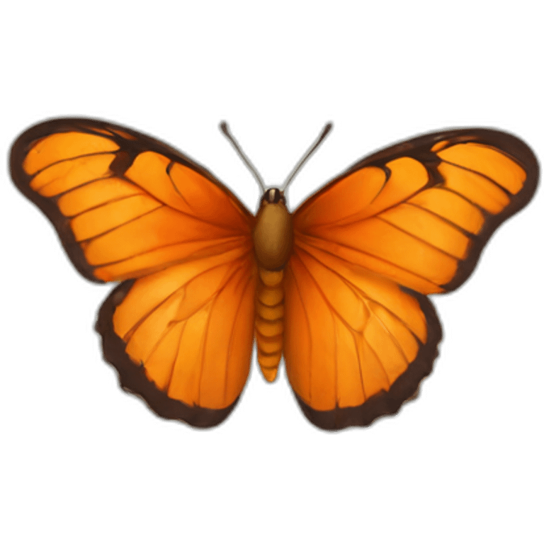 orange butterfly  emoji