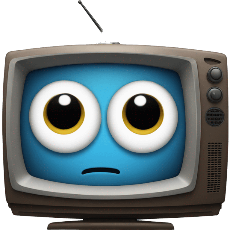 tv with one eye emoji