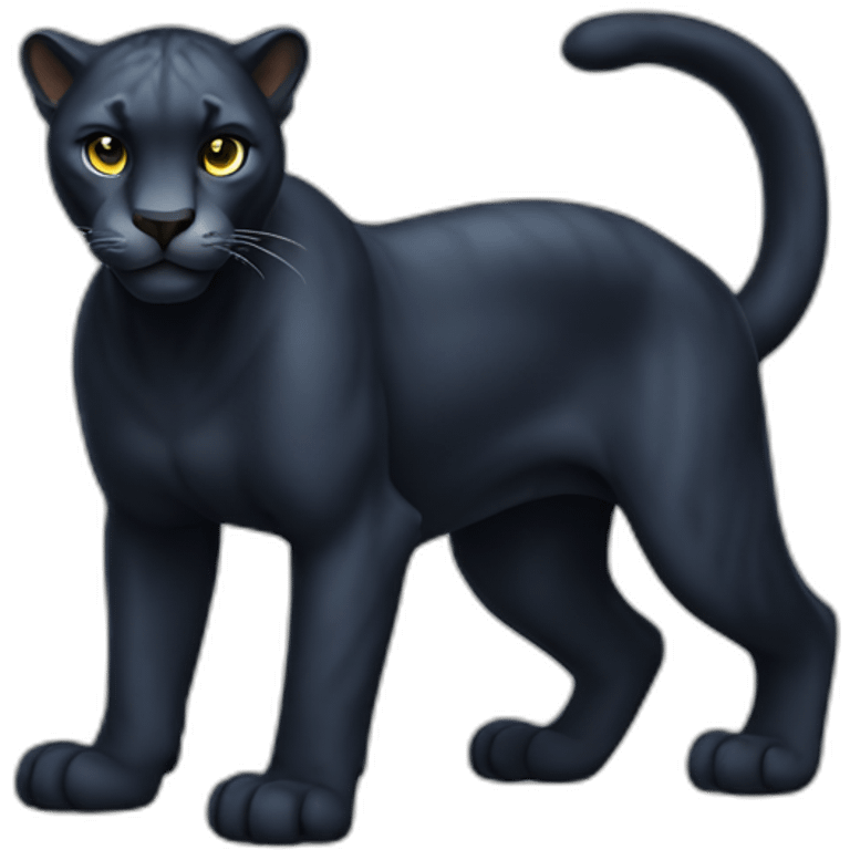 Panther full body emoji