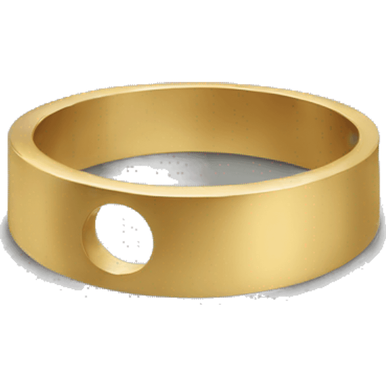 simple gold ring circle emoji