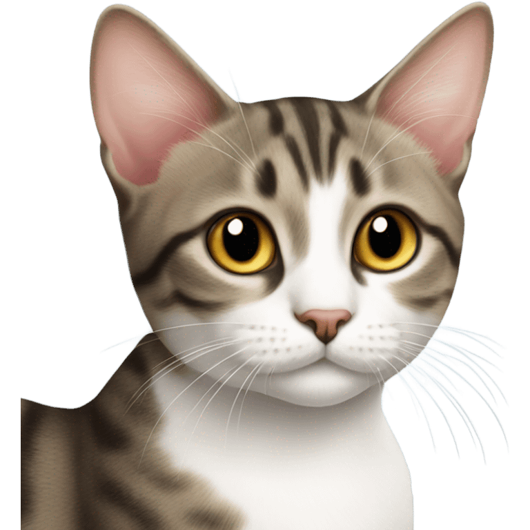 Domestic shorthair cat small cute  emoji