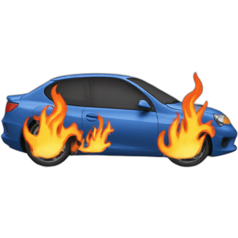 Car agir flames emoji