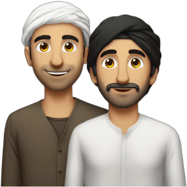 zemmour being gay with a muslim guy emoji