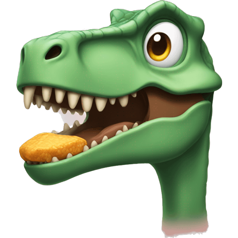 Dino eat himself emoji