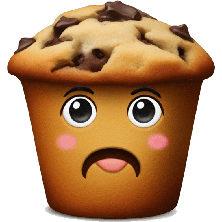 Chocolate chip muffin  emoji