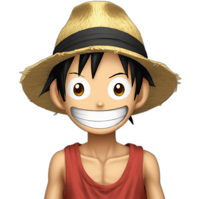 Monkey D Luffy razangan emoji