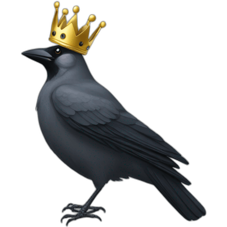 jackdaw with crown emoji