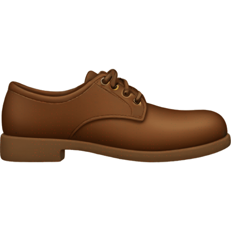 Brown shoes emoji