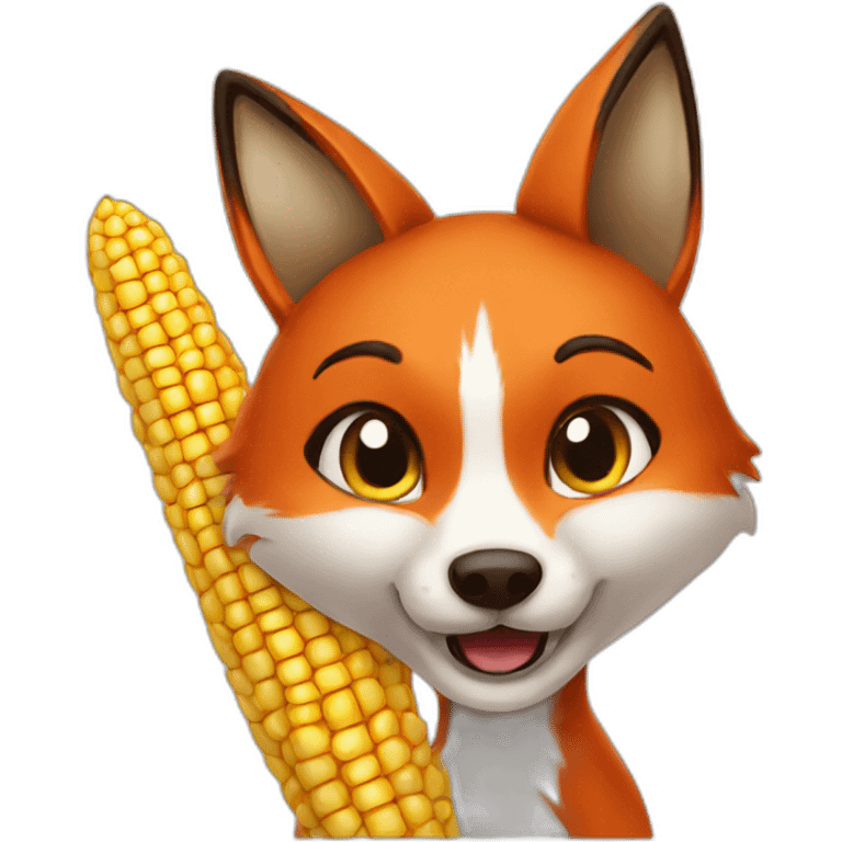 fox-eating-corn emoji