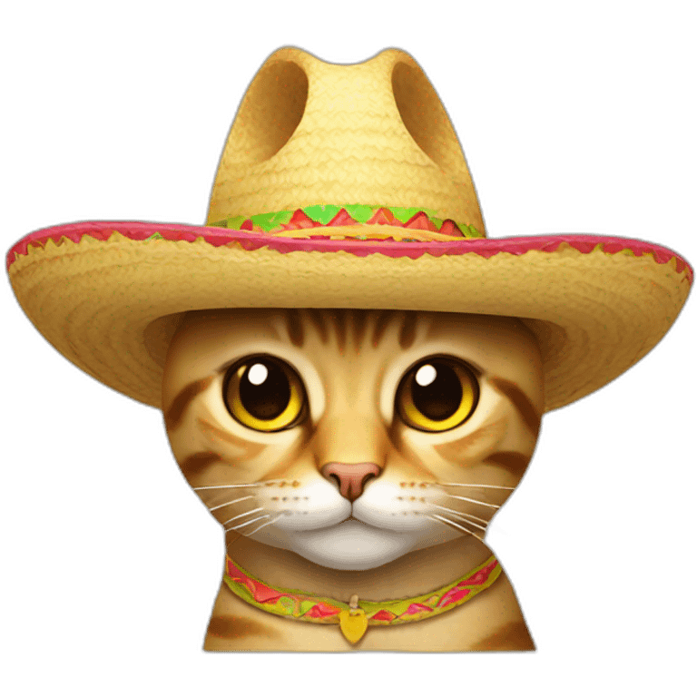 cat sombrero emoji