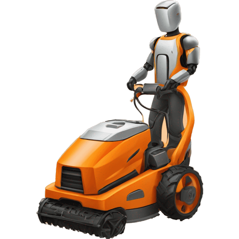 mower roboter orange emoji