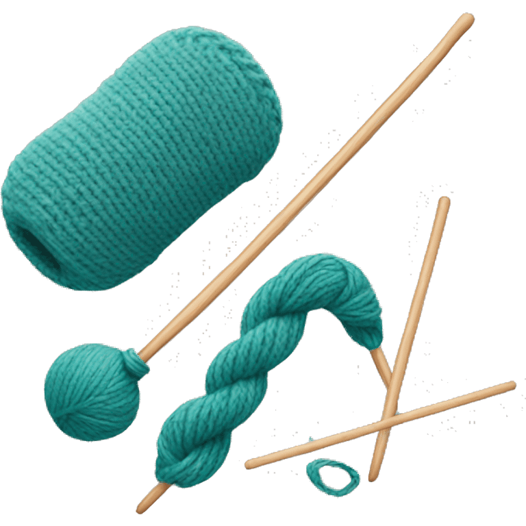 knitting set emoji