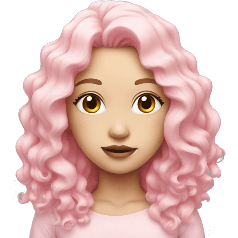 pastel pink realistic sea emoji