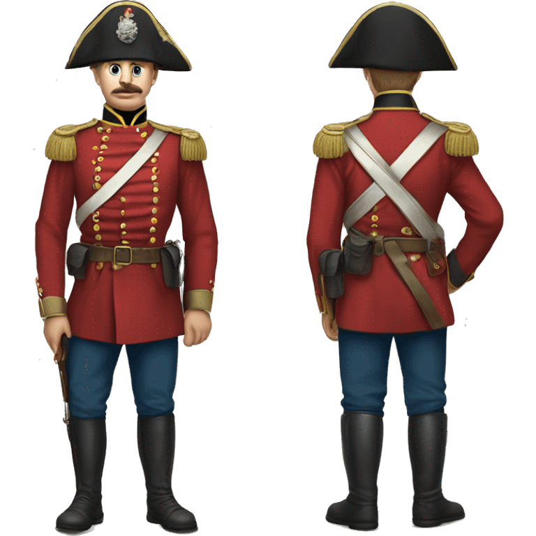 soldier in the Crimean War in full height emoji