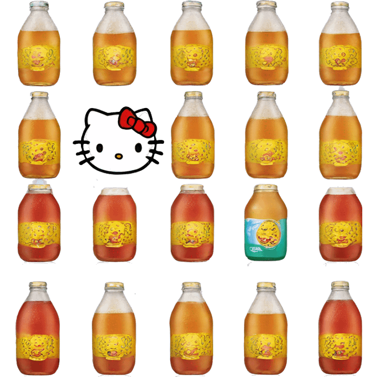 lipton ice tea hello kitty  emoji